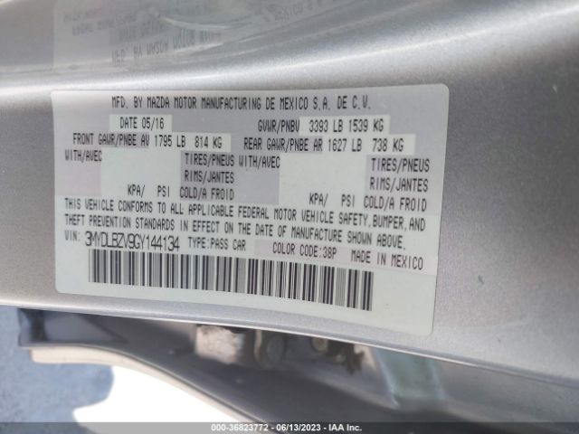3MYDLBZV9GY144134 Scion IA