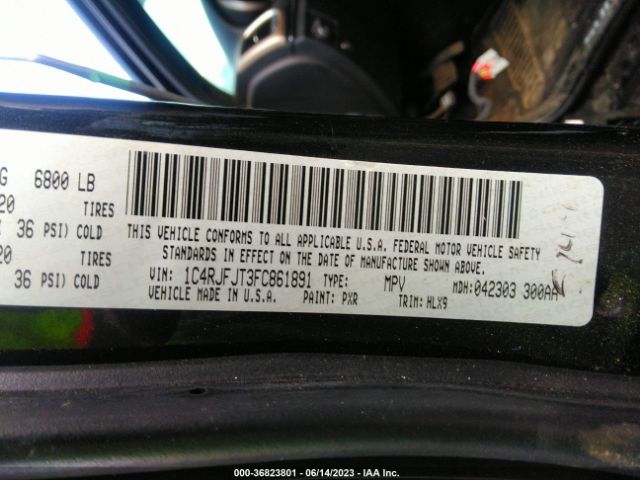 1C4RJFJT3FC861891 Jeep Grand Cherokee Summit