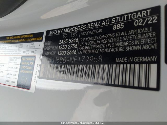 W1K1J6BB9NF179958 Mercedes-Benz E-class Amg E 53
