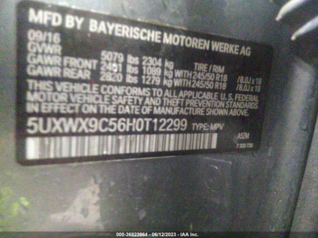 5UXWX9C56H0T12299 BMW X3 Xdrive28i