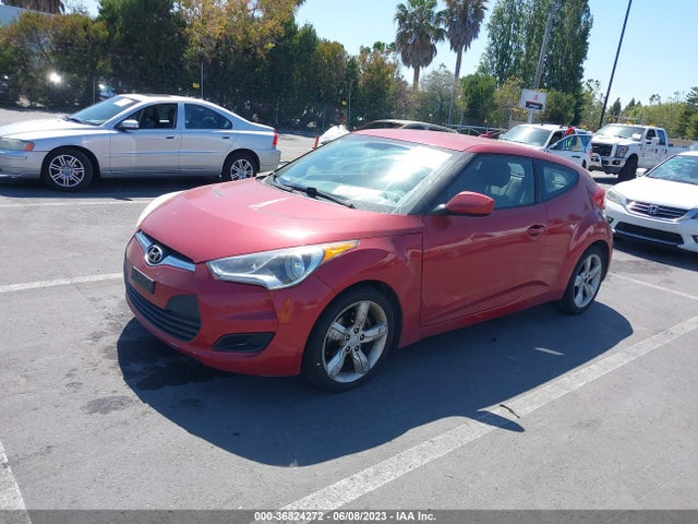 2012 HYUNDAI VELOSTER W/GRAY INT VIN: KMHTC6AD8CU046189