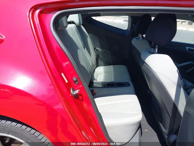 2012 HYUNDAI VELOSTER W/GRAY INT VIN: KMHTC6AD8CU046189