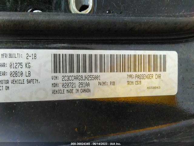 2C3CCARG9JH255001 Chrysler 300 Touring