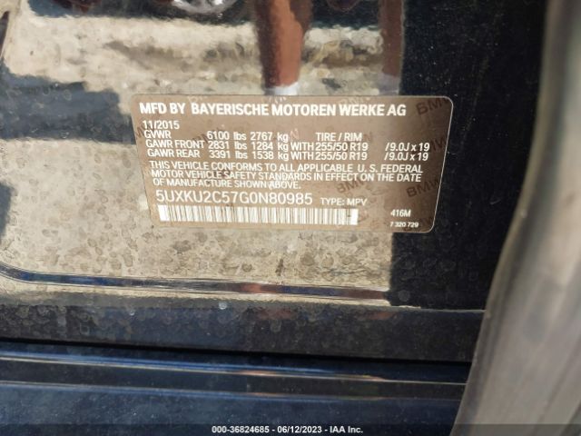 5UXKU2C57G0N80985 BMW X6 Xdrive35i