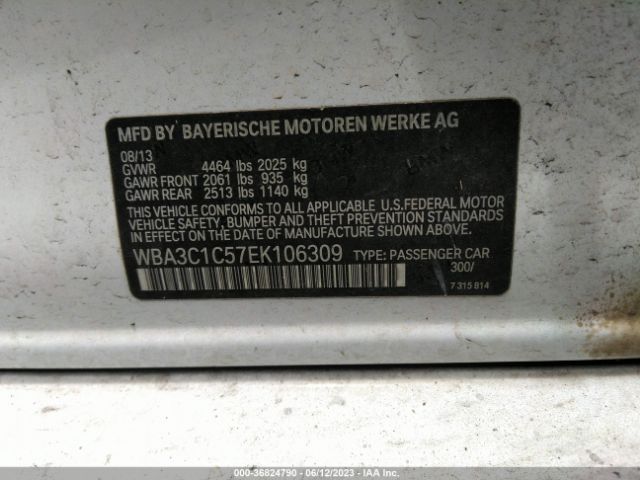 WBA3C1C57EK106309 BMW 3 Series 328i