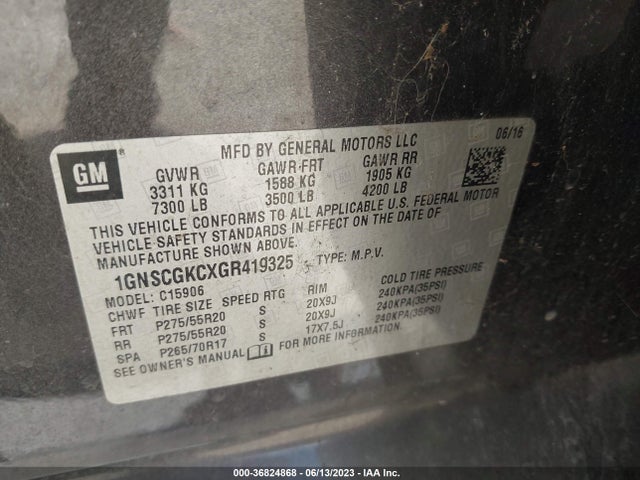 Chevrolet Suburban Ls 2016 1GNSCGKCXGR419325 Image 9