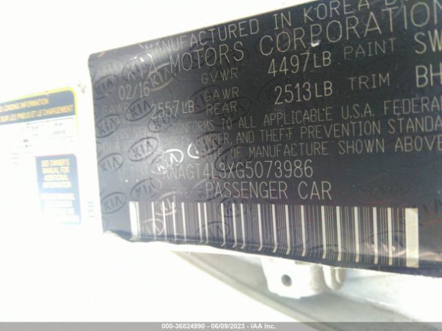 KNAGT4L3XG5073986 KIA Optima Lx