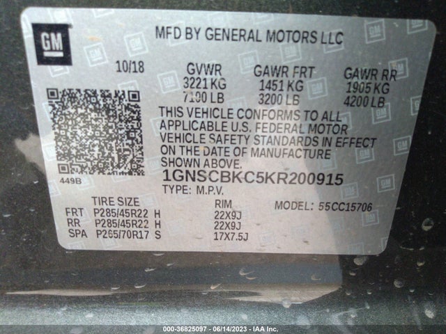 Chevrolet Tahoe Lt 2019 1GNSCBKC5KR200915 Image 9