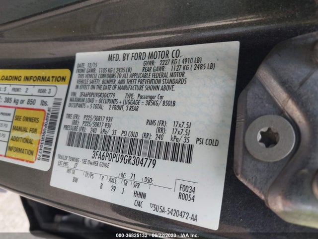 Ford Fusion Energi Se Luxury 2016 3FA6P0PU9GR304779 Image 9