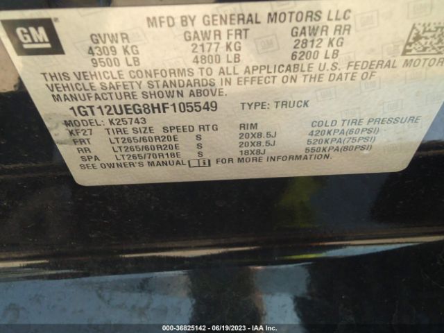 1GT12UEG8HF105549 GMC Sierra 2500hd Denali