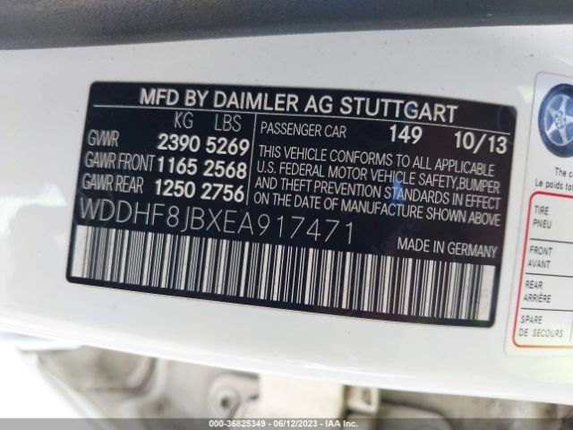 WDDHF8JBXEA917471 Mercedes-Benz E-class E 350