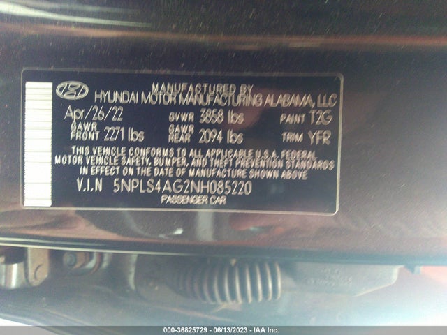 Hyundai ELANTRA SEL 2022 5NPLS4AG2NH085220 Image 9