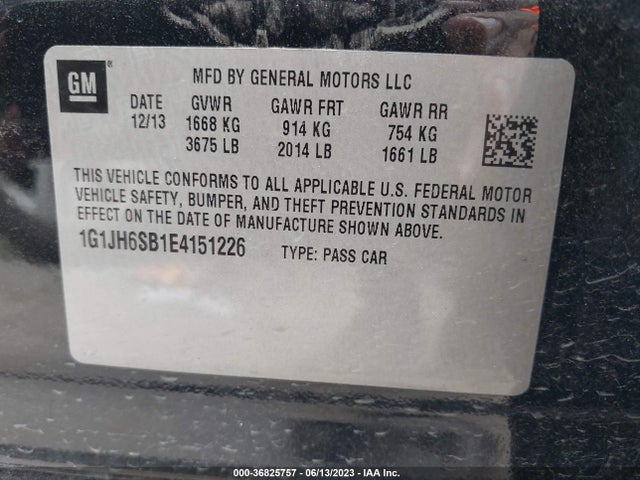Chevrolet Sonic Rs 2014 1G1JH6SB1E4151226 Image 9
