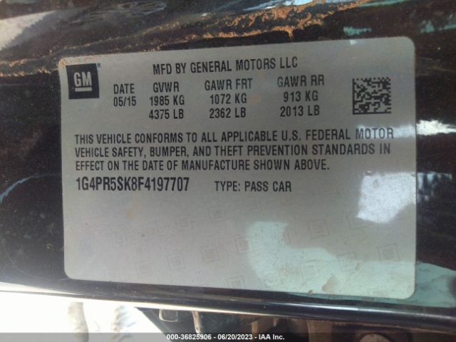 1G4PR5SK8F4197707 Buick Verano Convenience Group