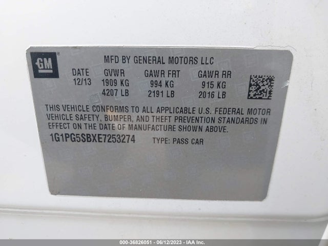 Chevrolet CRUZE LTZ 2014 1G1PG5SBXE7253274 Image 9