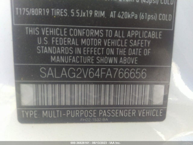2015 Land Rover LR4, VIN: SALAG2V64FA766656