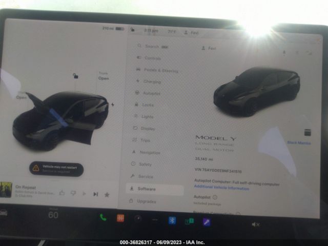 7SAYGDEE9NF341516 Tesla Model Y Long Range