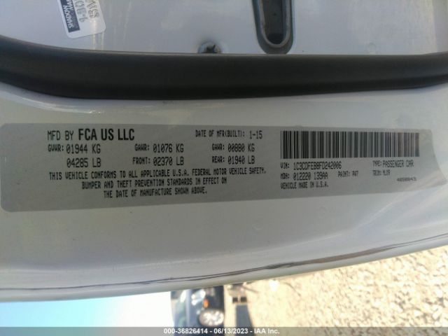 1C3CDFEB8FD242006 Dodge DART GT