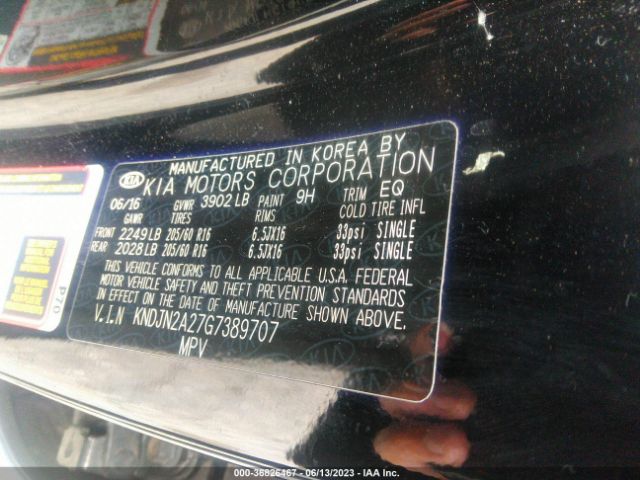 KNDJN2A27G7389707 KIA Soul Base