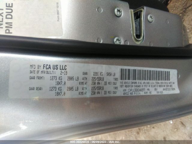 1C4PJLDB2KD402977 Jeep Cherokee Limited