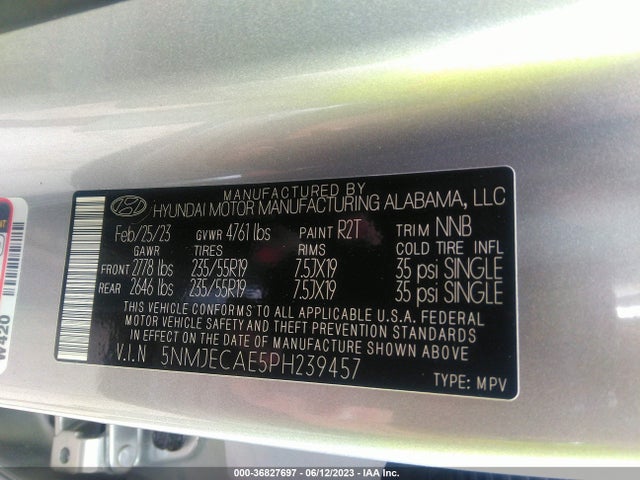 Hyundai Tucson Limited 2023 5NMJECAE5PH239457 Image 15