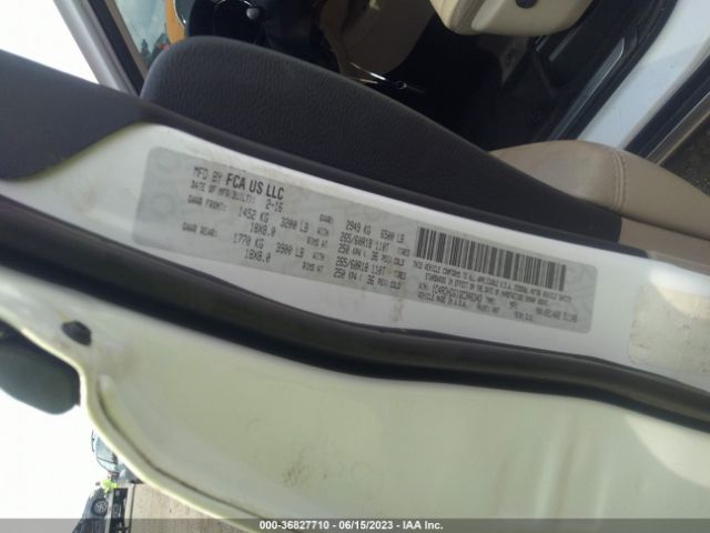 1C4RDHDG1GC346343 Dodge DURANGO LIMITED