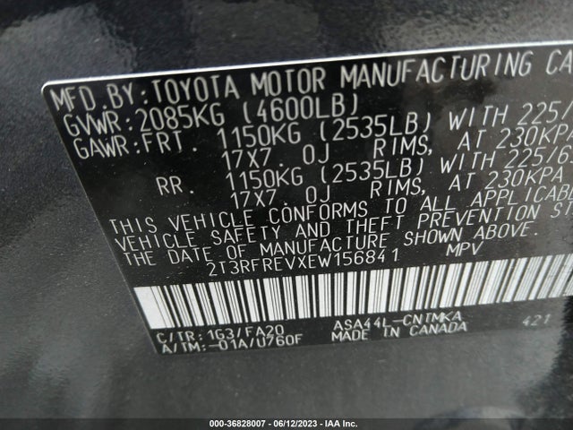 Toyota Rav4 Xle 2014 2T3RFREVXEW156841 Image 14