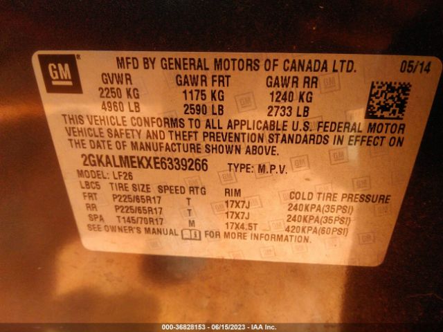 2GKALMEKXE6339266 GMC Terrain Sle-1