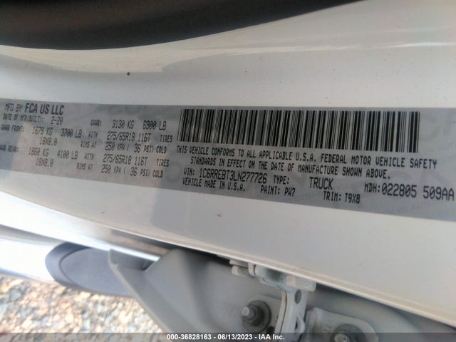 1C6RREBT3LN277726 RAM 1500 Big Horn