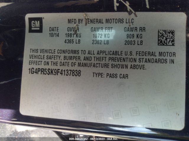 1G4PR5SK9F4137838 Buick Verano Convenience Group