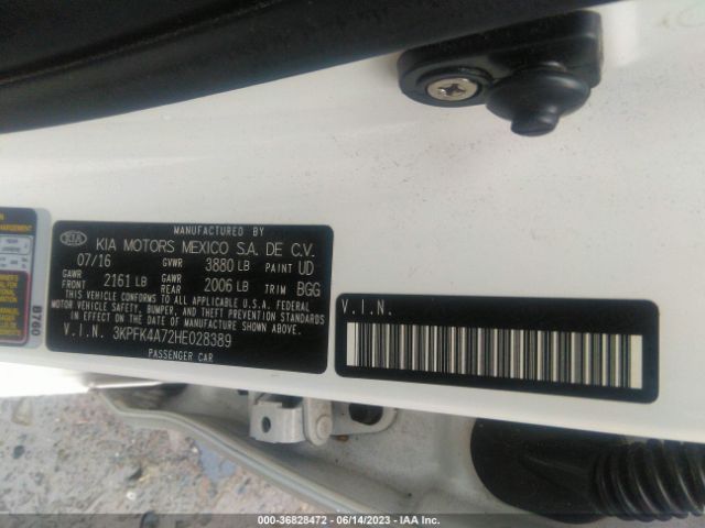 3KPFK4A72HE028389 KIA FORTE LX