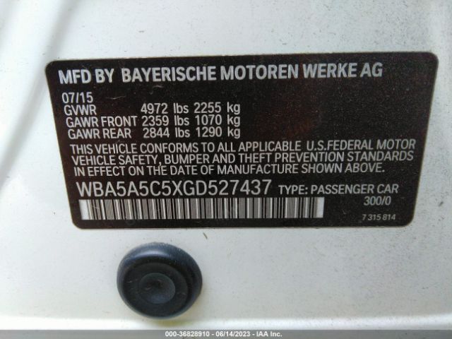 WBA5A5C5XGD527437 BMW 5 Series 528i