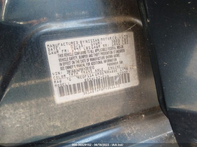 3N1AB7AP8FY261610 Nissan SENTRA SV