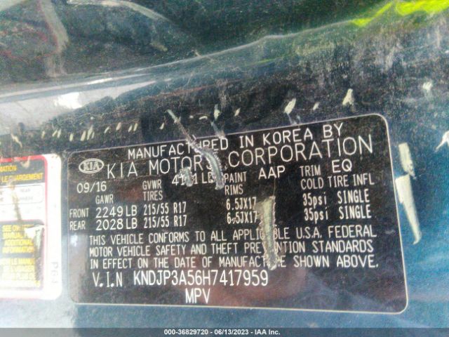 KNDJP3A56H7417959 KIA SOUL +