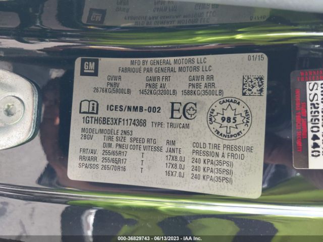 1GTH6BE3XF1174368 GMC Canyon 4wd Sle