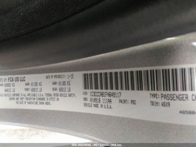 1C3CCCAB1FN649117 Chrysler 200 Limited