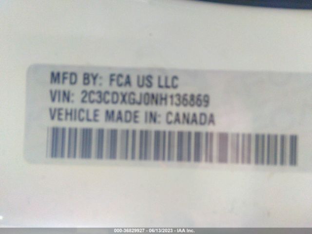 2C3CDXGJ0NH136869 Dodge Charger Scat Pack