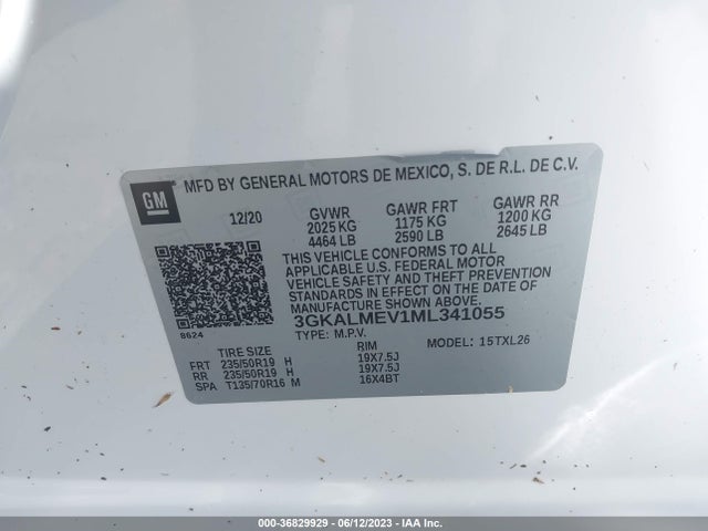 GMC Terrain Sle 2021 3GKALMEV1ML341055 Image 9
