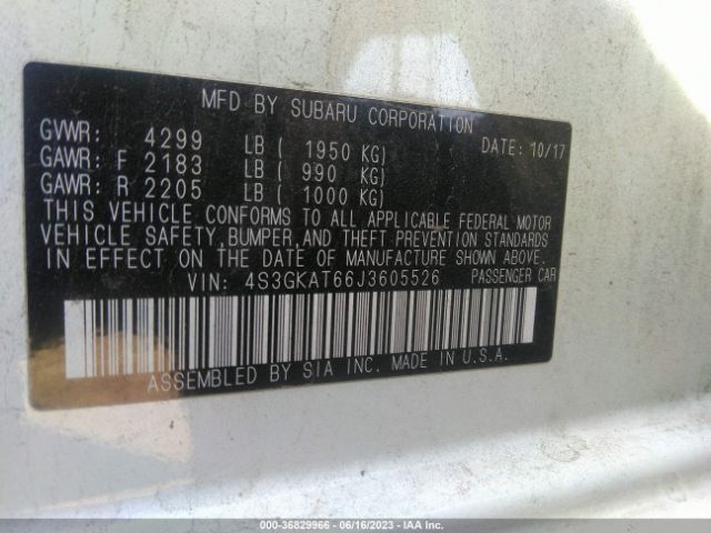 4S3GKAT66J3605526 Subaru Impreza Limited