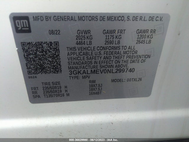GMC Terrain Sle 2022 3GKALMEV0NL299740 Image 9