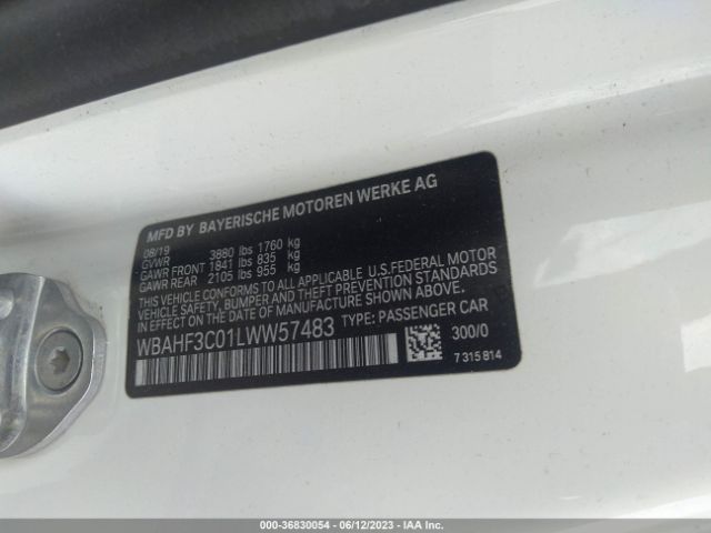WBAHF3C01LWW57483 BMW Z4 Sdrive30i