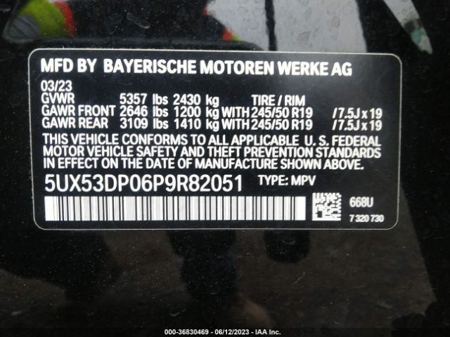 5UX53DP06P9R82051 BMW X3 Xdrive30i
