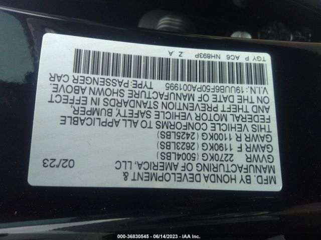 19UUB6F50PA001995 Acura Tlx W/a-spec Package
