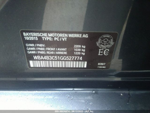 WBA4B3C51GG527774 BMW 4 Series 435i Xdrive