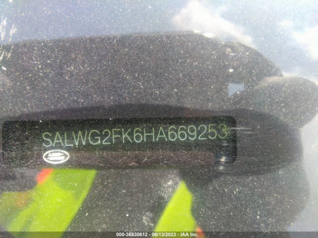 SALWG2FK6HA669253 Land Rover Range Rover Sport Se