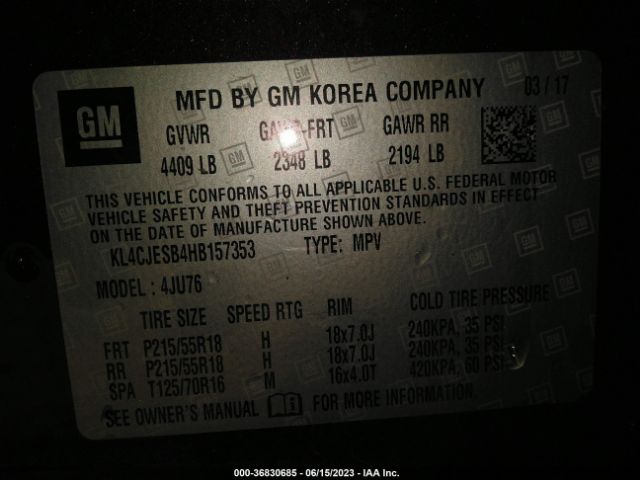 KL4CJESB4HB157353 Buick Encore Preferred