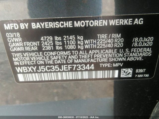 WBXYJ5C35JEF73344 BMW X2 Xdrive28i