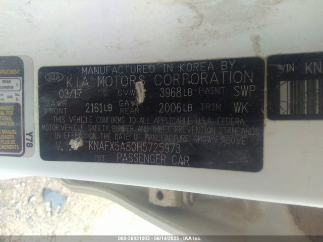 KIA Forte5 Ex 2017 KNAFX5A80H5725973 Image 9