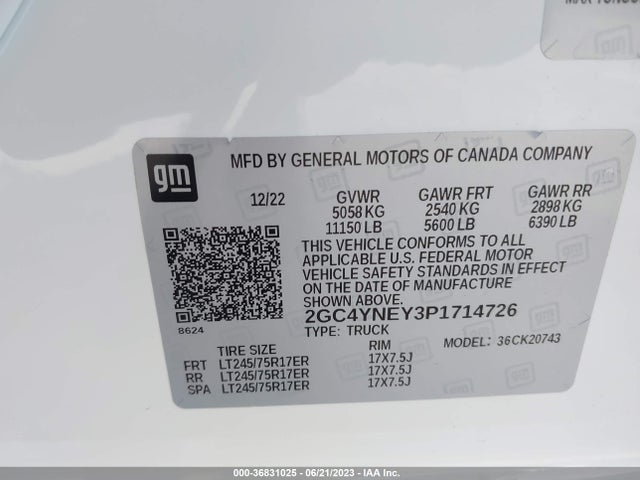 Chevrolet Silverado 2023 2GC4YNEY3P1714726 Image 9