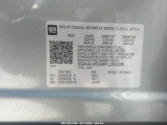 3GKALVEG8PL116109 GMC Terrain Slt